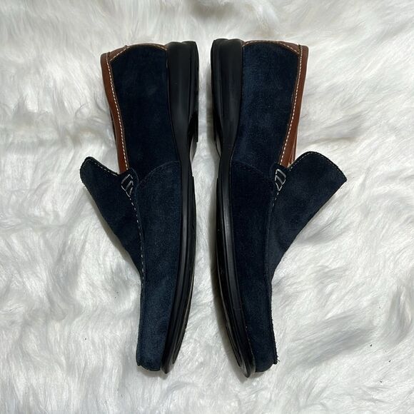 men’s army’s by DELFORS’S Navy blue suede loafers Size 8.5. B79 - Picture 7 of 11